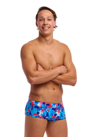 FUNKY TRUNKS MENS MESSY MESSY MESSY SIDEWINDER TRUNKS - Blue