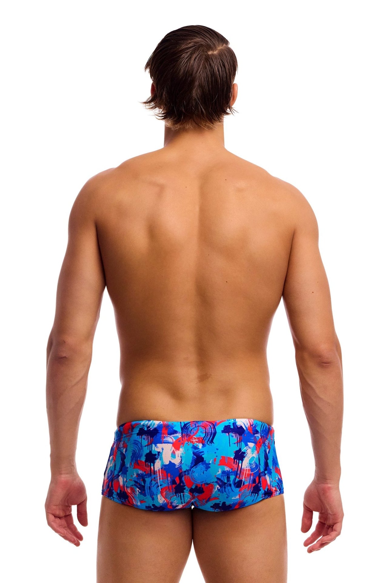 FUNKY TRUNKS MENS MESSY MESSY MESSY SIDEWINDER TRUNKS - Blue