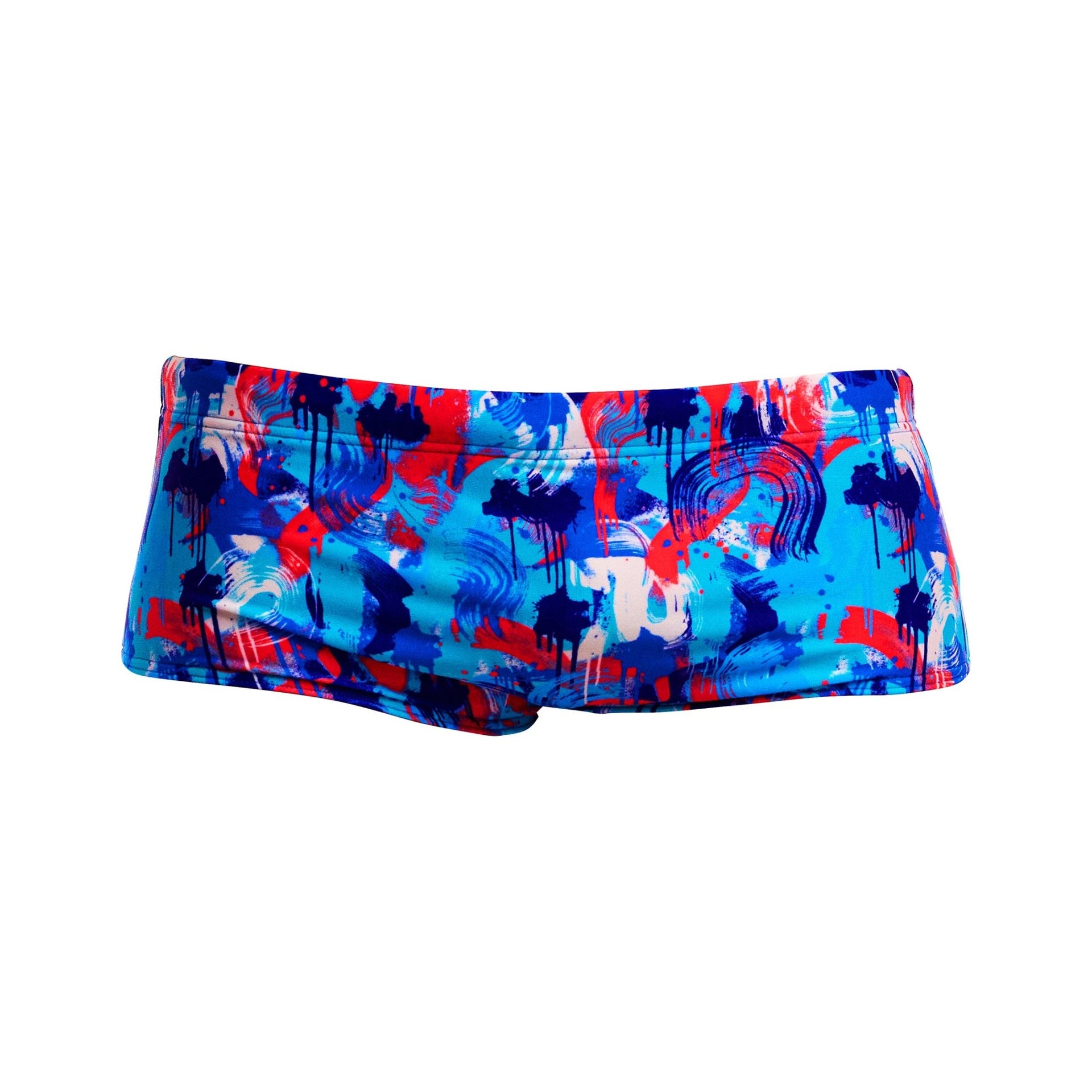 FUNKY TRUNKS MENS MESSY MESSY MESSY SIDEWINDER TRUNKS - Blue