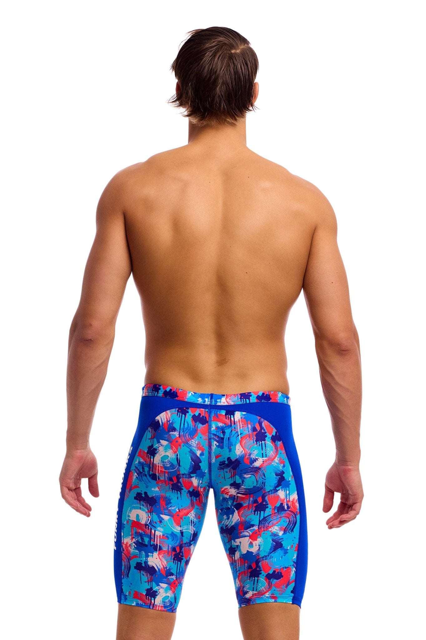 FUNKY TRUNKS MENS MESSY MESSY MESSY TRAINING JAMMER - Blue