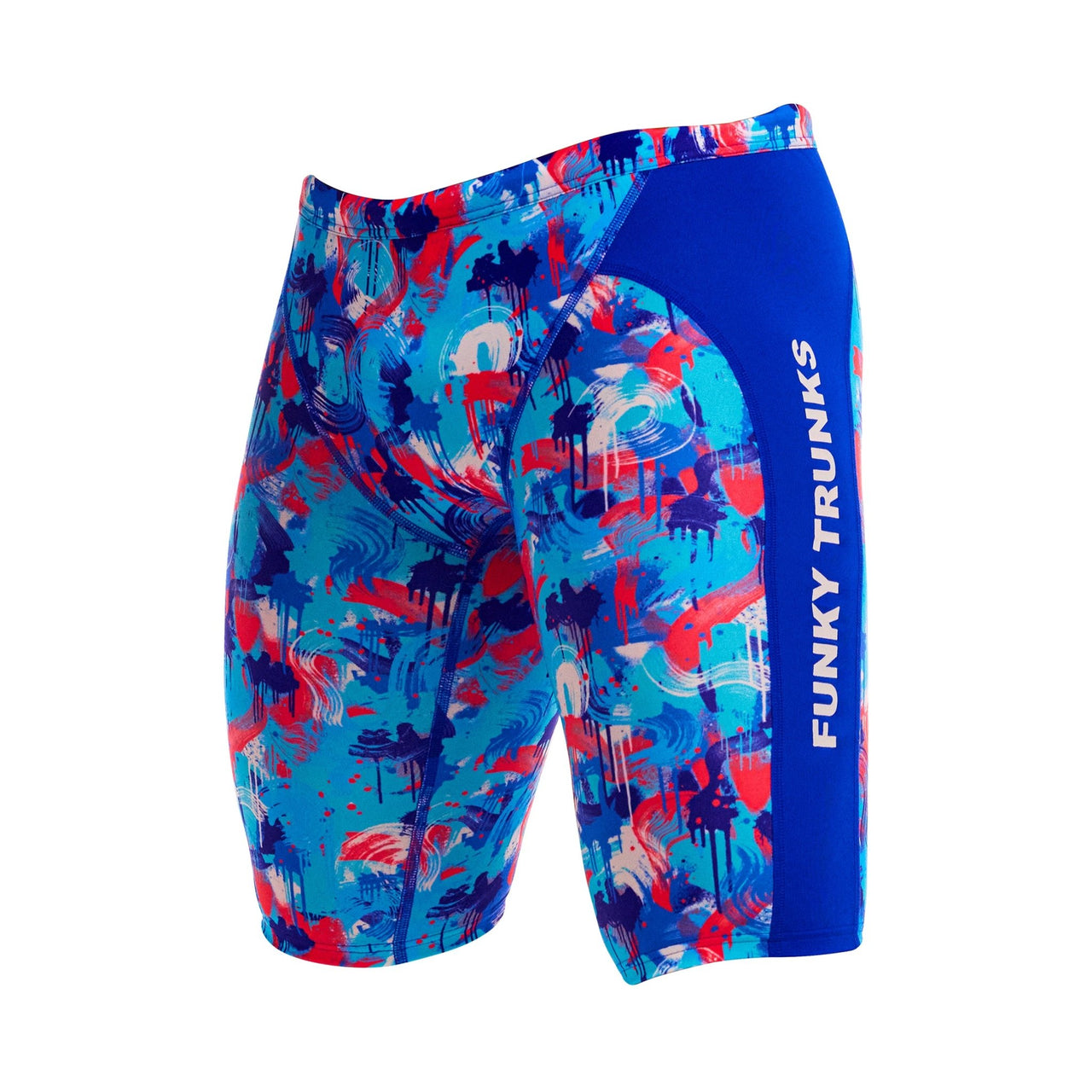 FUNKY TRUNKS MENS MESSY MESSY MESSY TRAINING JAMMER - Blue