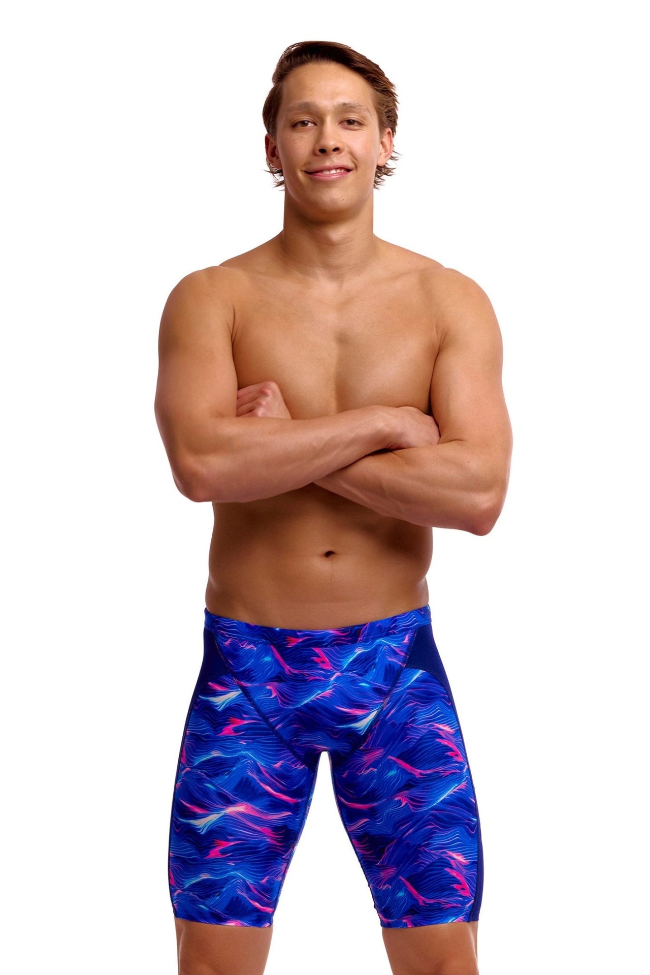 FUNKY TRUNKS MENS RISING TIDE TRAINING JAMMER - Purple