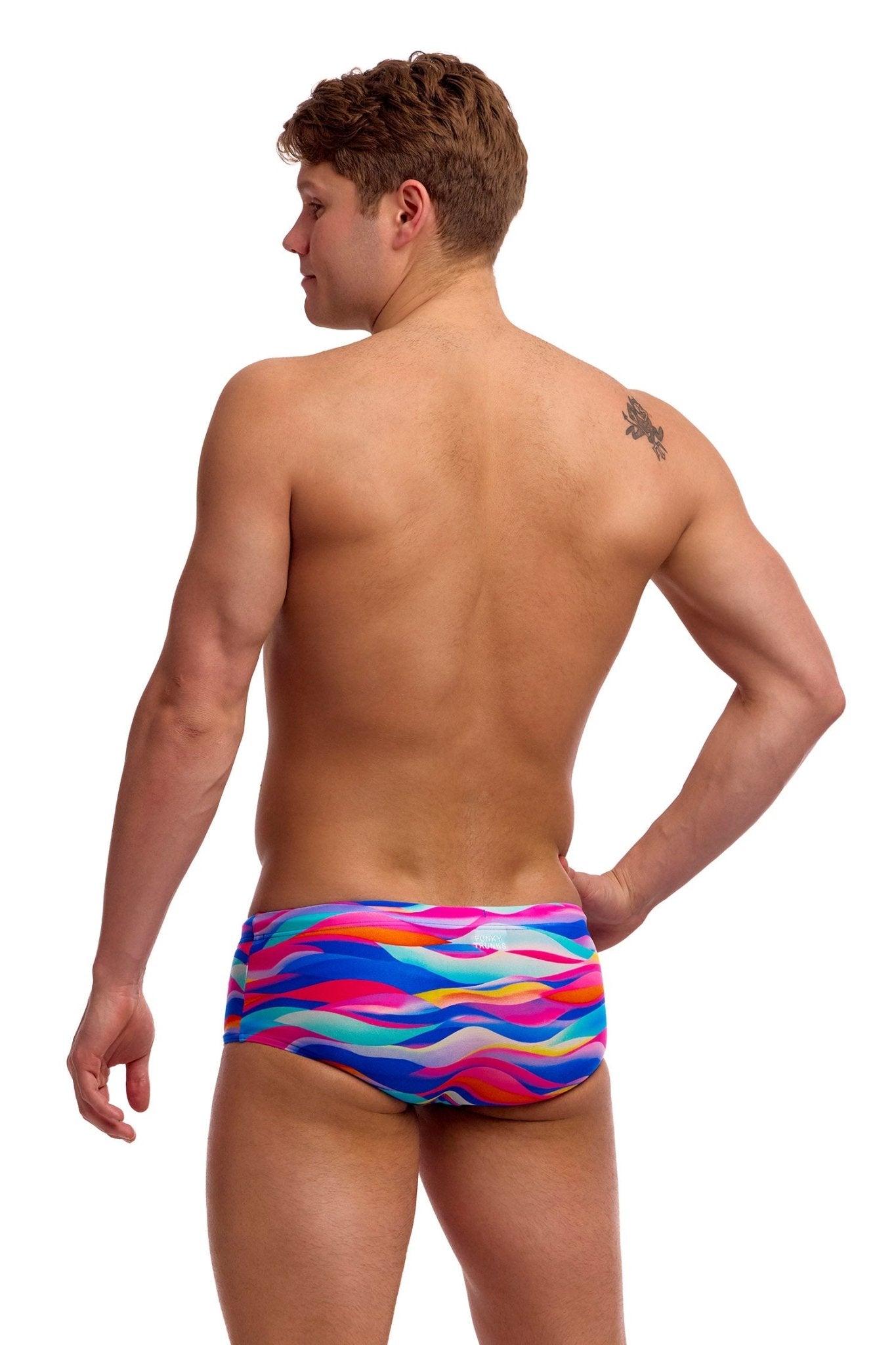 FUNKY TRUNKS MENS ROYAL WAVE SIDEWINDER TRUNKS - Multicolour