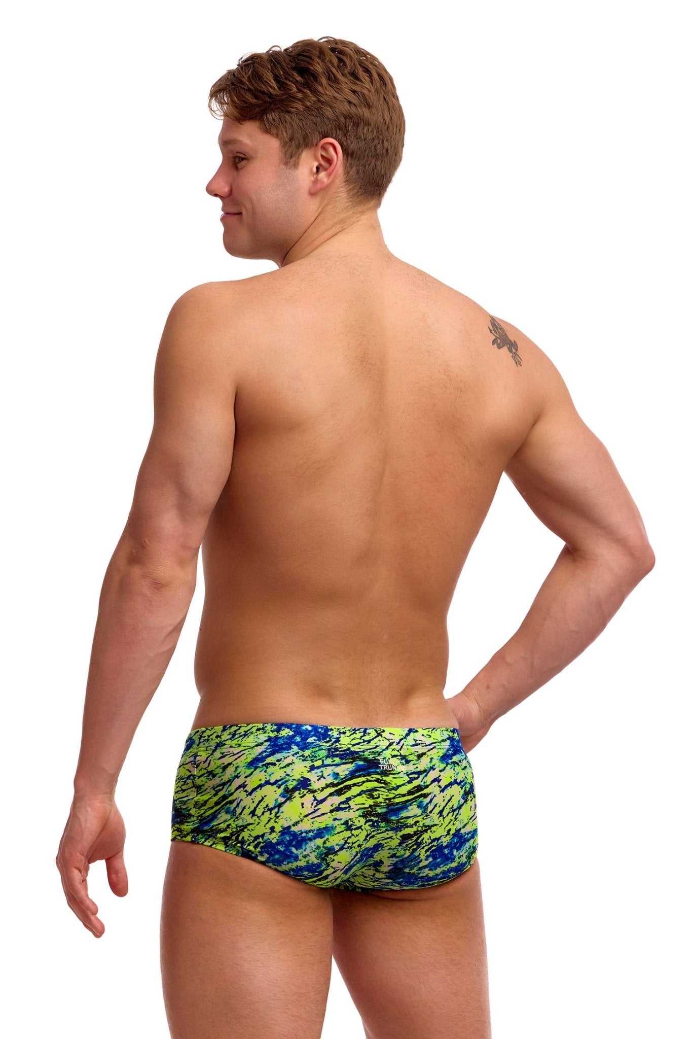 FUNKY TRUNKS MENS SCALED BACK CLASSIC TRUNKS - Green