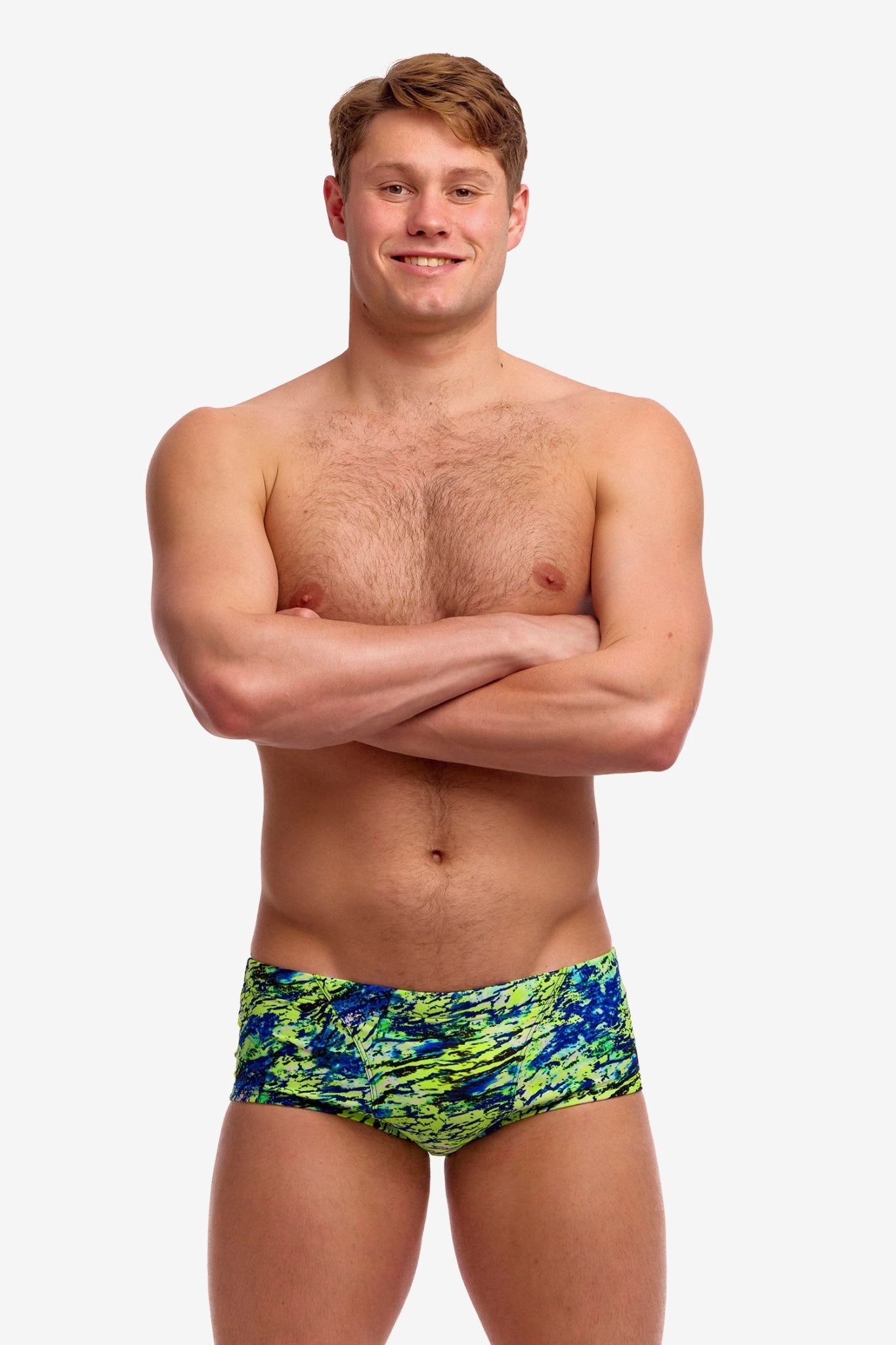 FUNKY TRUNKS MENS SCALED BACK CLASSIC TRUNKS - Green