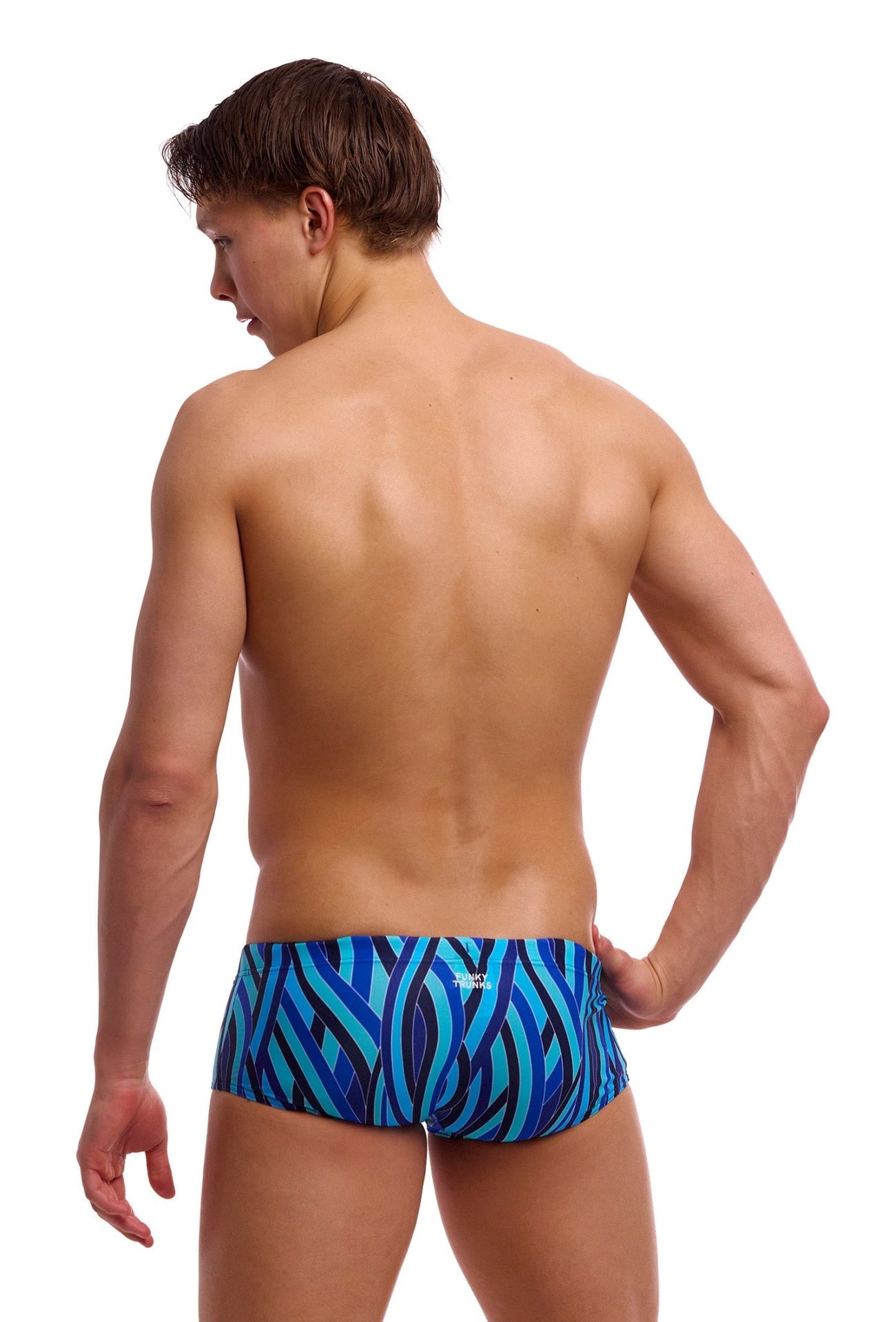 FUNKY TRUNKS MENS SNORK CITY SIDEWINDER TRUNKS - Blue