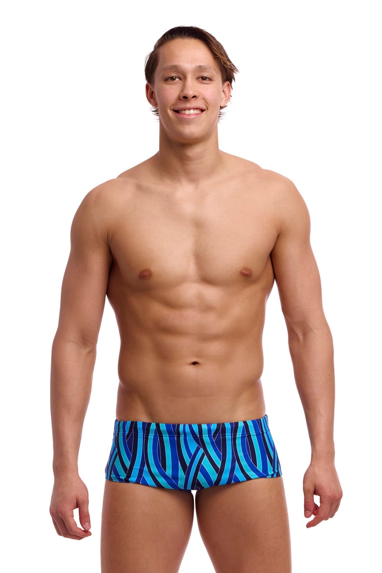 FUNKY TRUNKS MENS SNORK CITY SIDEWINDER TRUNKS - Blue
