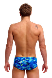 FUNKY TRUNKS MENS STORM CHASER SIDEWINDER TRUNKS - Blue