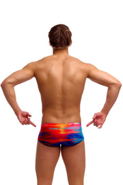FUNKY TRUNKS MENS SUNSET DELIGHT SIDEWINDER TRUNKS
