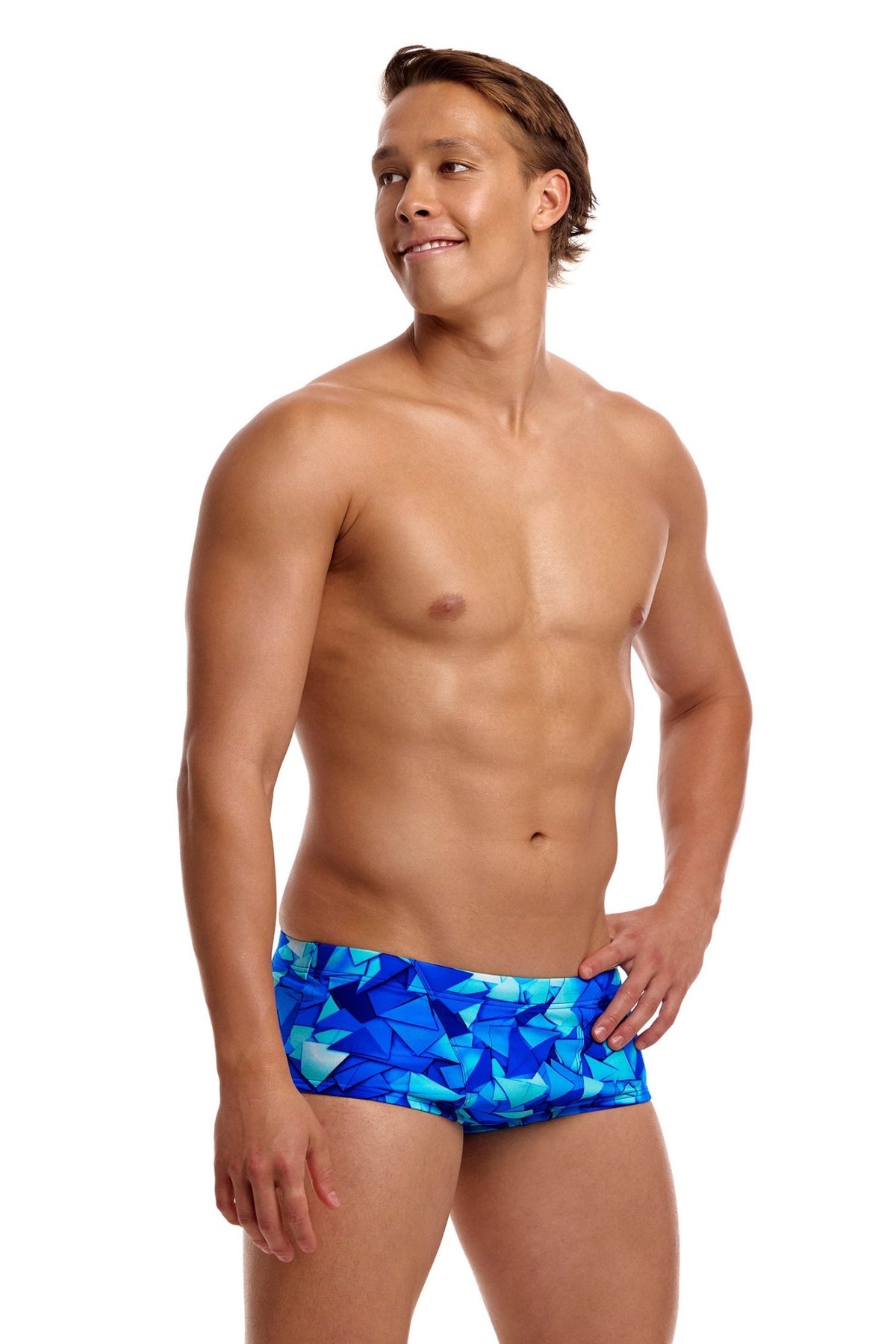 FUNKY TRUNKS MENS TRY BLUE CLASSIC TRUNKS - Blue