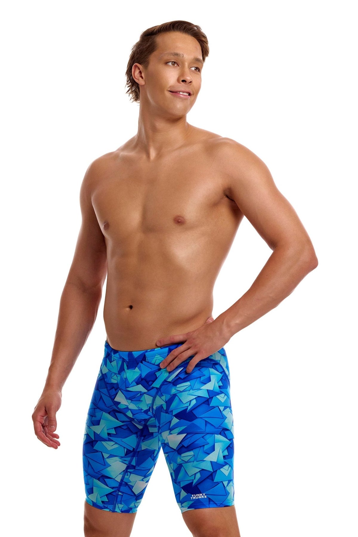 FUNKY TRUNKS MENS TRY BLUE FAST TRAINING JAMMER - Blue