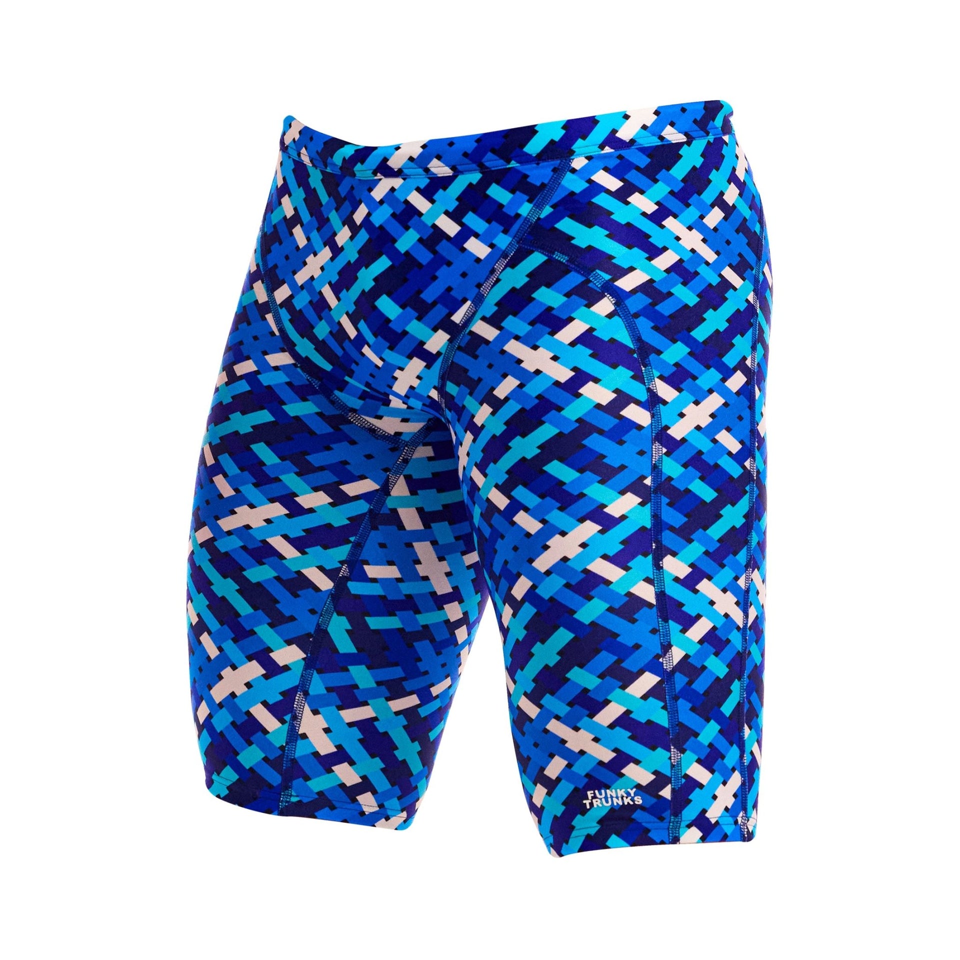 FUNKY TRUNKS MENS UNDER OVER TRAINING JAMMER - Blue