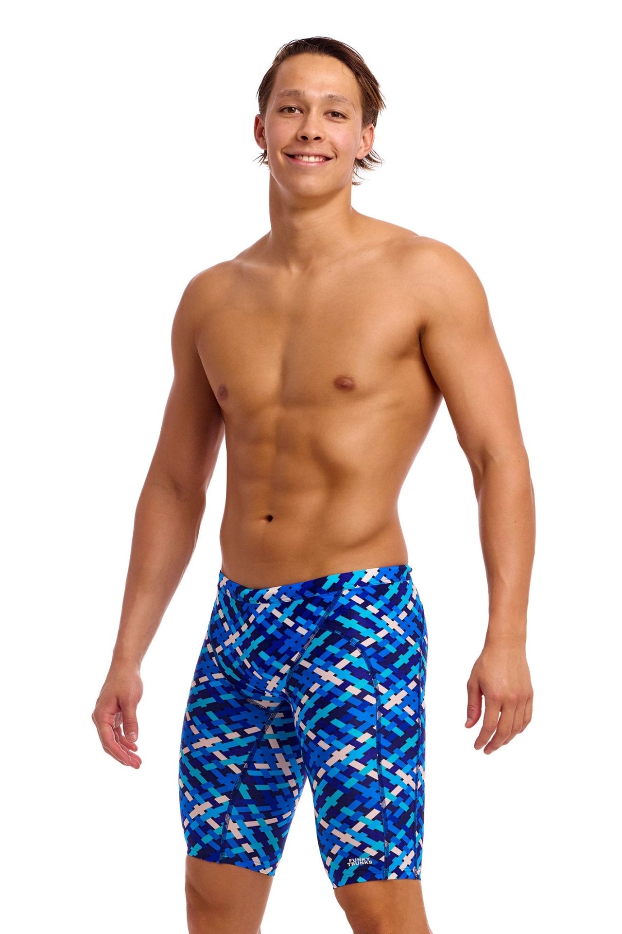 FUNKY TRUNKS MENS UNDER OVER TRAINING JAMMER - Blue