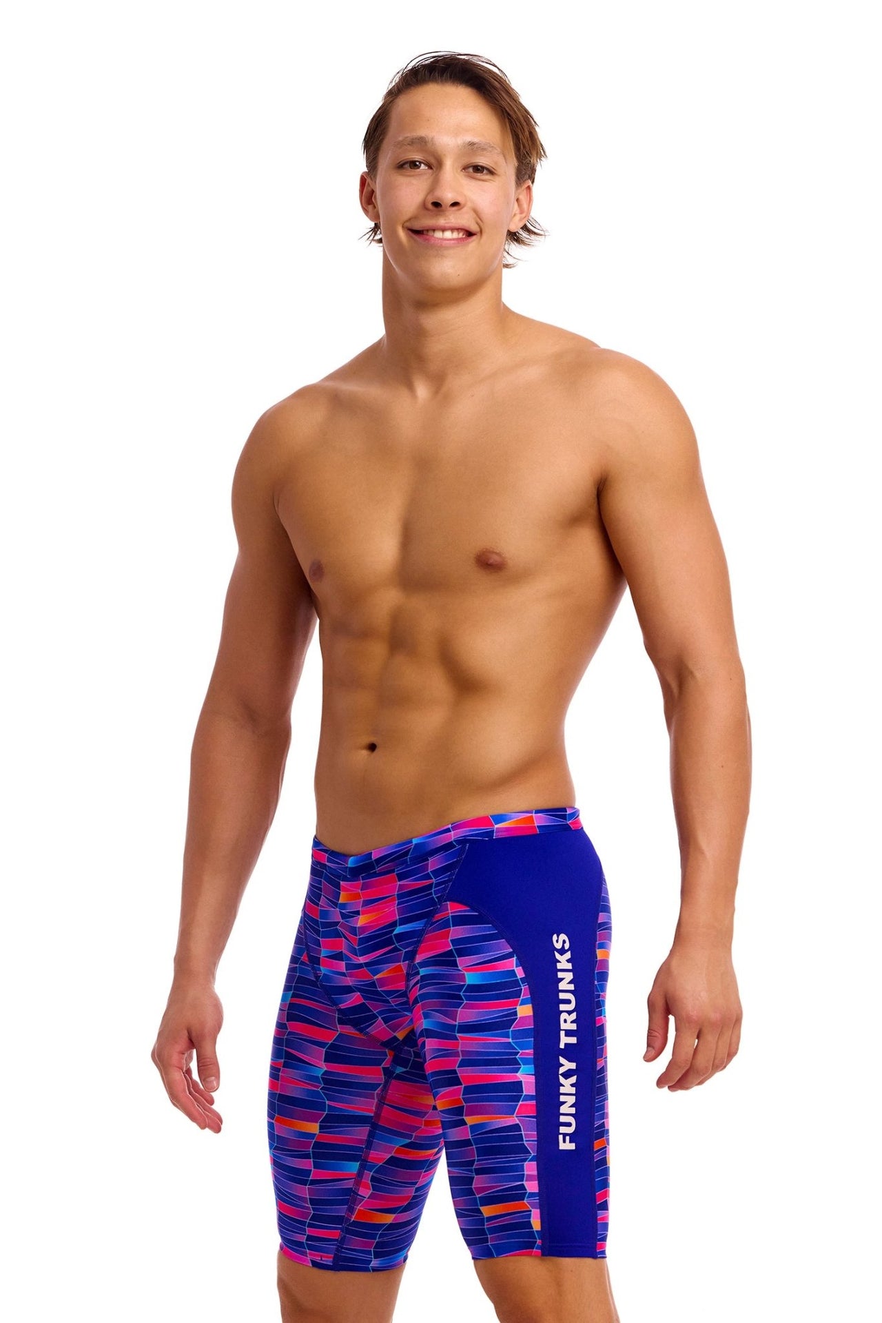 FUNKY TRUNKS MENS WARPED WAVES TRAINING JAMMER - Multicolour