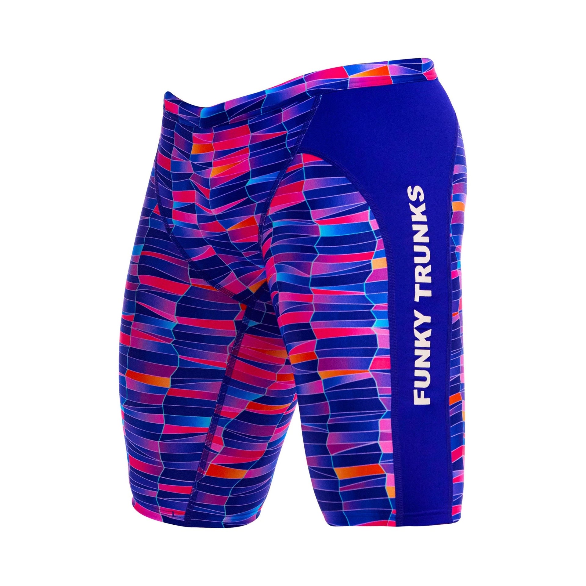 FUNKY TRUNKS MENS WARPED WAVES TRAINING JAMMER - Multicolour