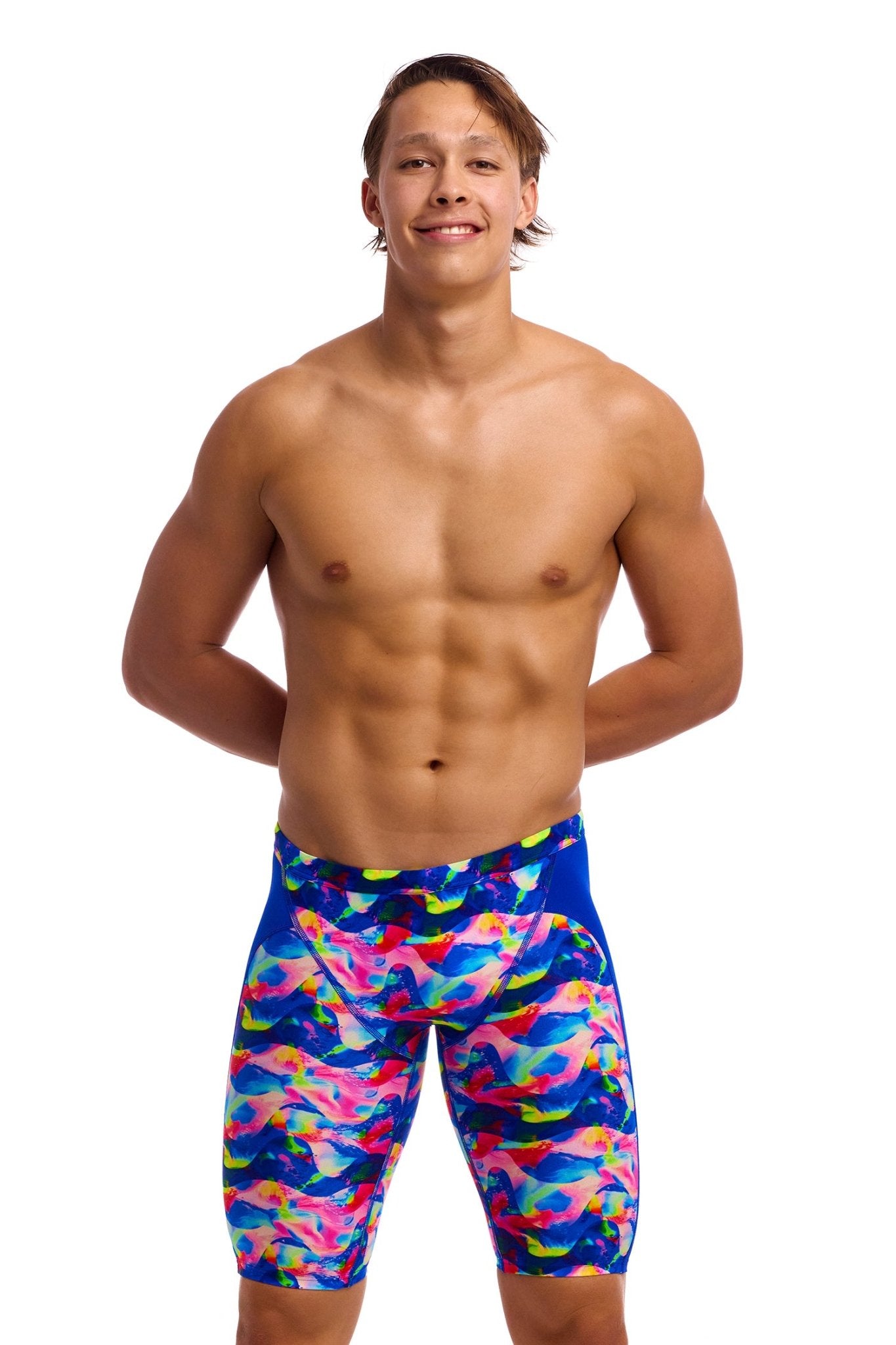 FUNKY TRUNKS MENS WET WAVE TRAINING JAMMER - Multicolour
