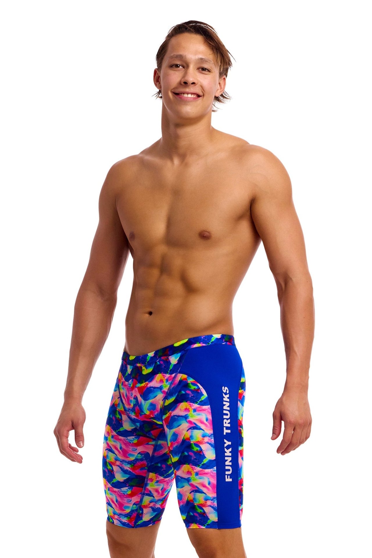 FUNKY TRUNKS MENS WET WAVE TRAINING JAMMER - Multicolour