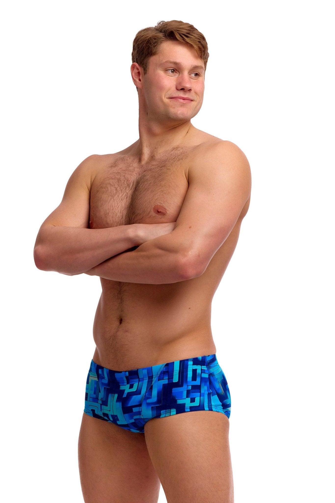FUNKY TRUNKS MENS YOU BLUED CLASSIC TRUNKS - Blue