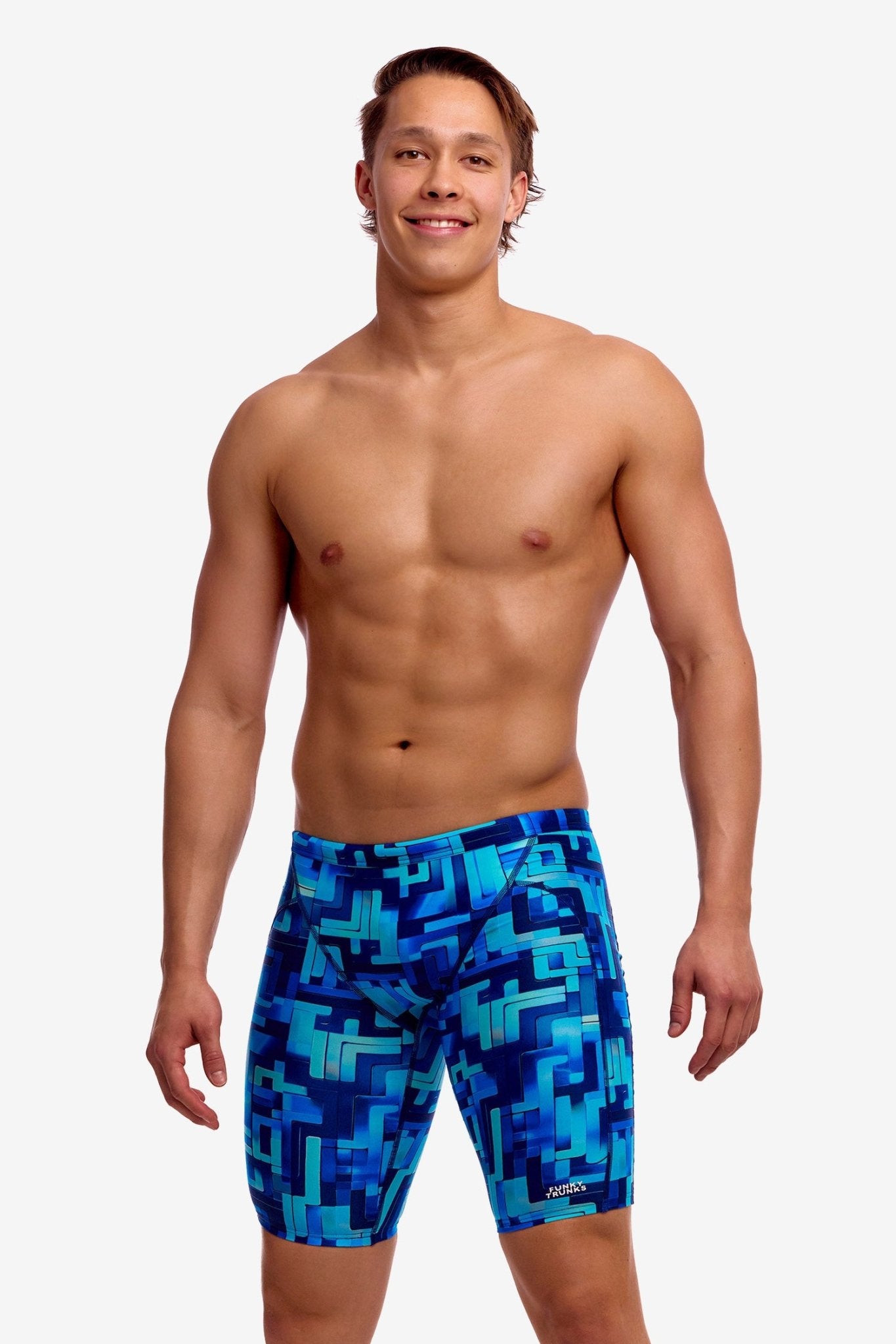 FUNKY TRUNKS MENS YOU BLUED TRAINING JAMMER - Blue