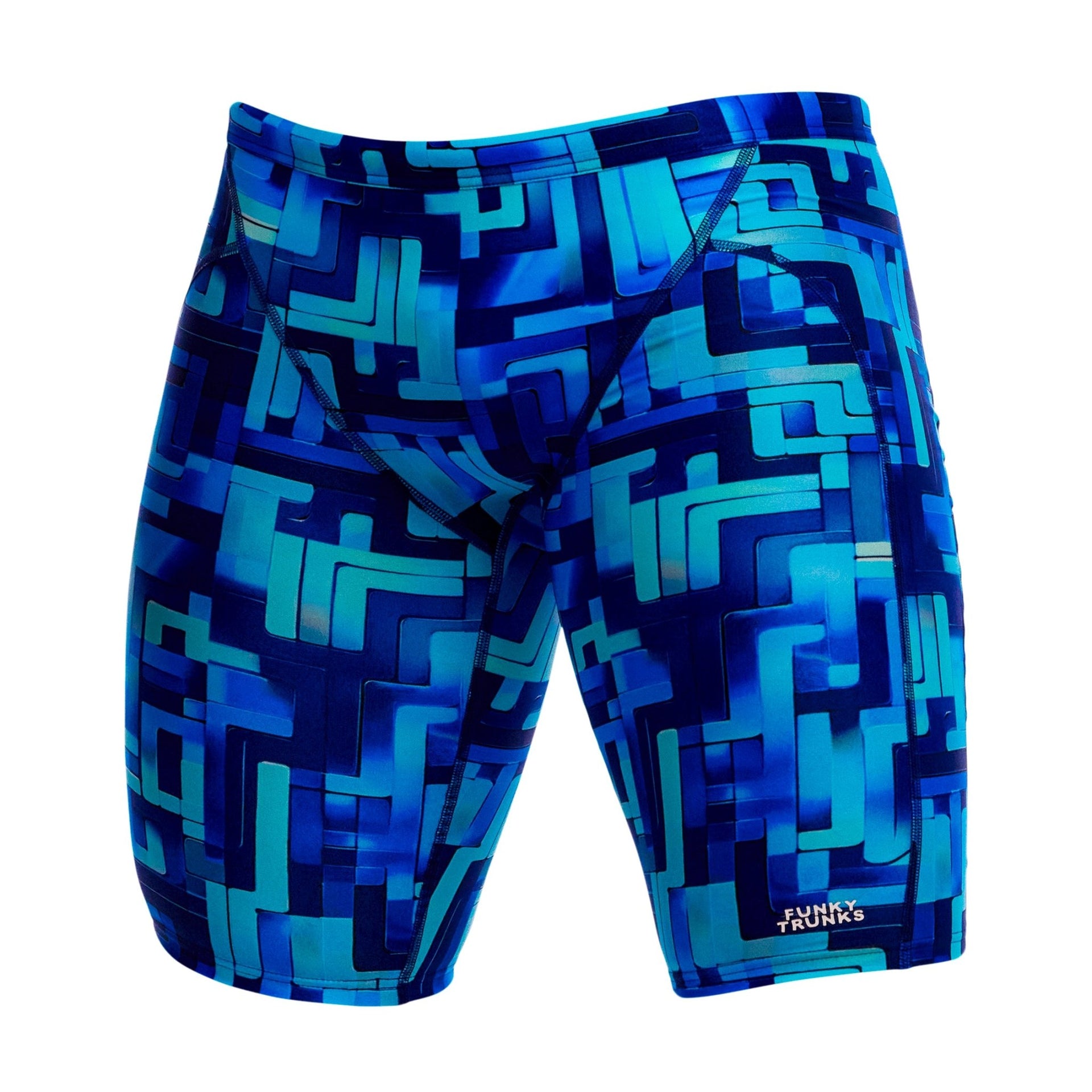 FUNKY TRUNKS MENS YOU BLUED TRAINING JAMMER - Blue