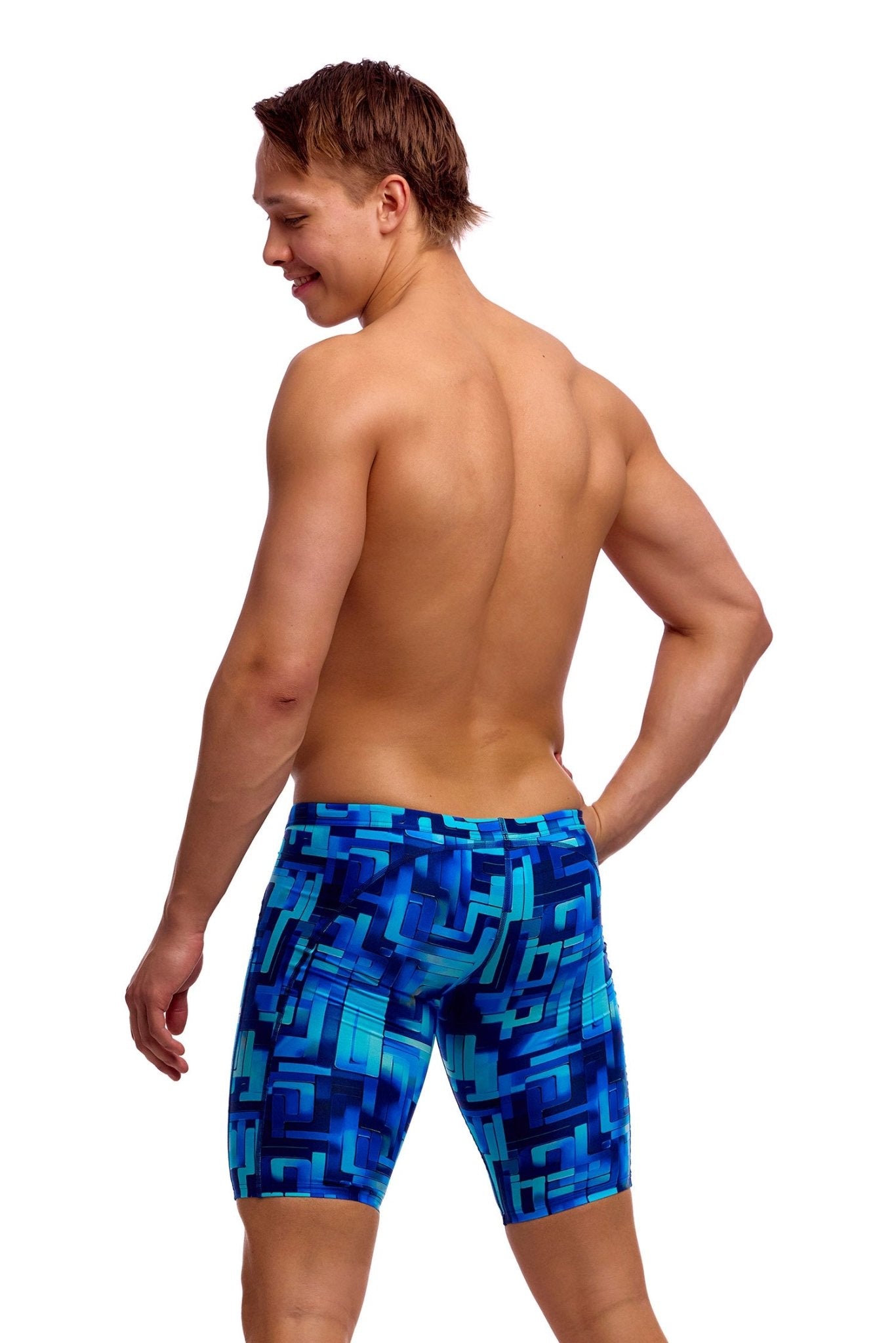 FUNKY TRUNKS MENS YOU BLUED TRAINING JAMMER - Blue