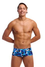 FUNKY TRUNKS MENS YOU MESSER CLASSIC TRUNKS - Blue