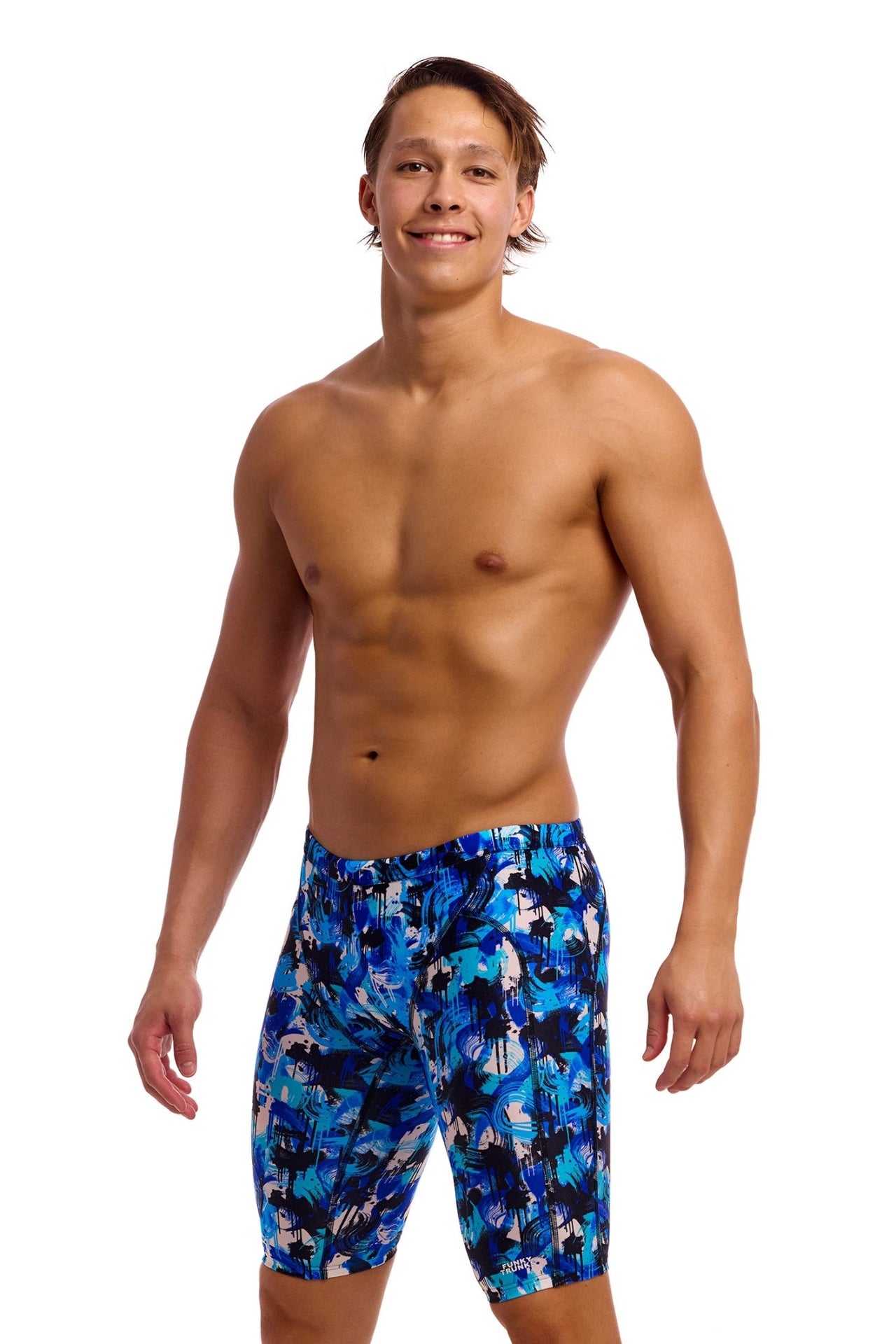 FUNKY TRUNKS MENS YOU MESSER TRAINING JAMMER - Blue