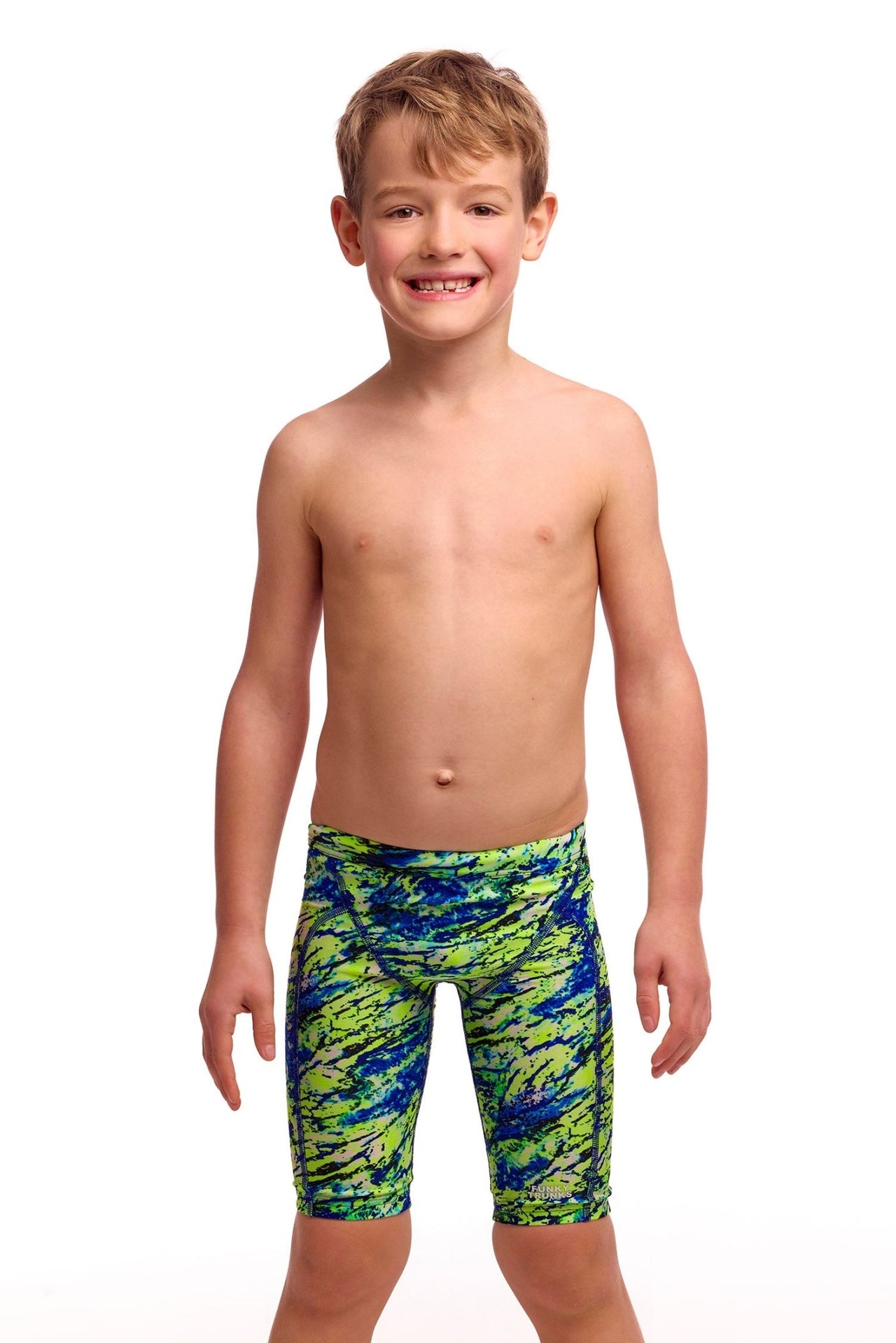 FUNKY TRUNKS MINIMAN SCALED BACK TRAINING JAMMER - Green