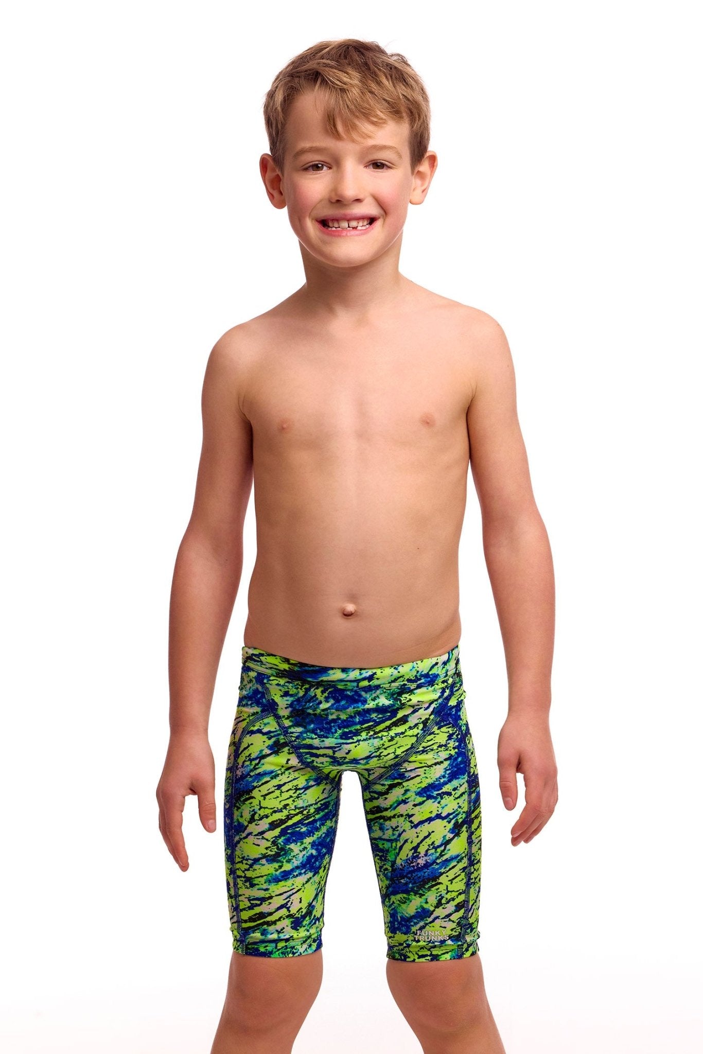 FUNKY TRUNKS MINIMAN SCALED BACK TRAINING JAMMER - Green