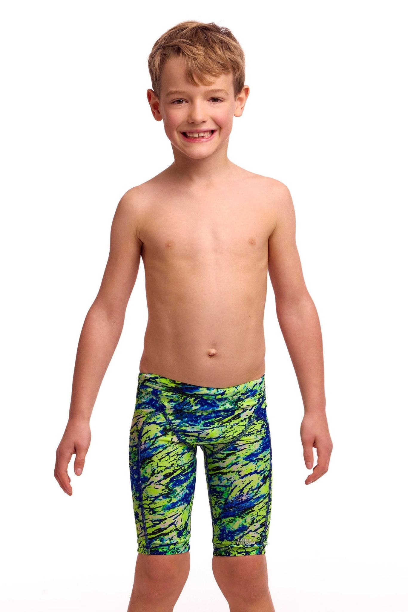 FUNKY TRUNKS MINIMAN SCALED BACK TRAINING JAMMER - Green