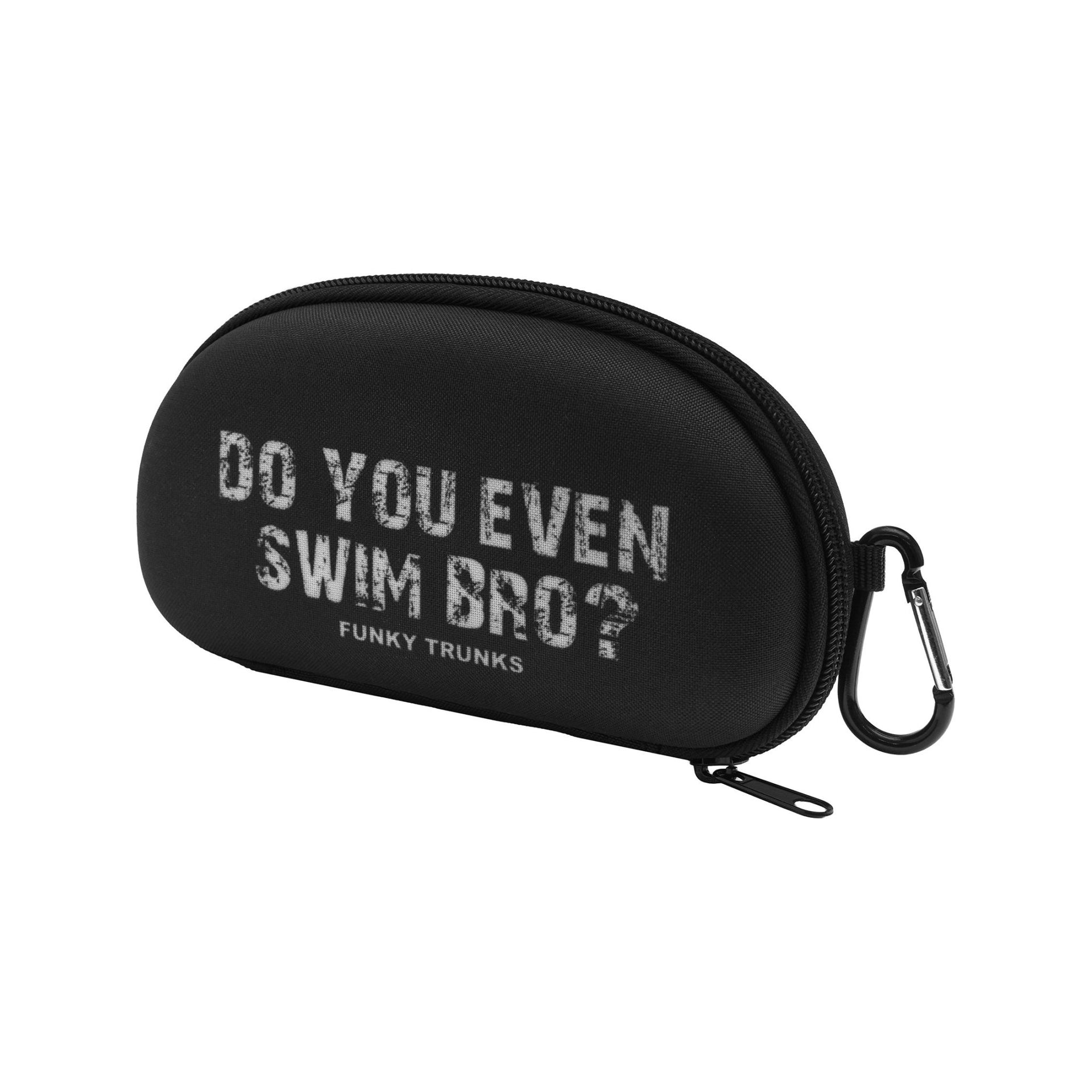 FUNKY TRUNKS SWIM BRO? CASE CLOSED GOGGLE CASE - Black