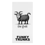 FUNKY TRUNKS THE GOAT COTTON TOWEL - White