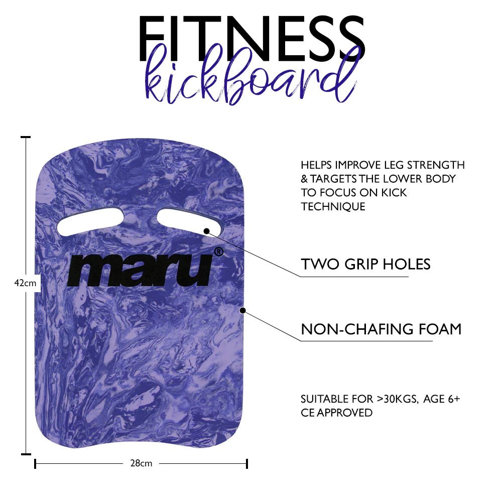 MARU KICKBOARD DARK PURPLE / PURPLE SWIRL - Purple
