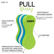MARU PULLBUOY BLUE / LIME / WHITE