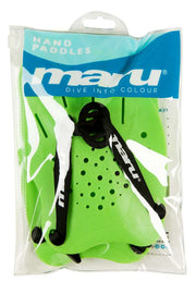 MARU SWIMMING HAND PADDLES LIME - Green