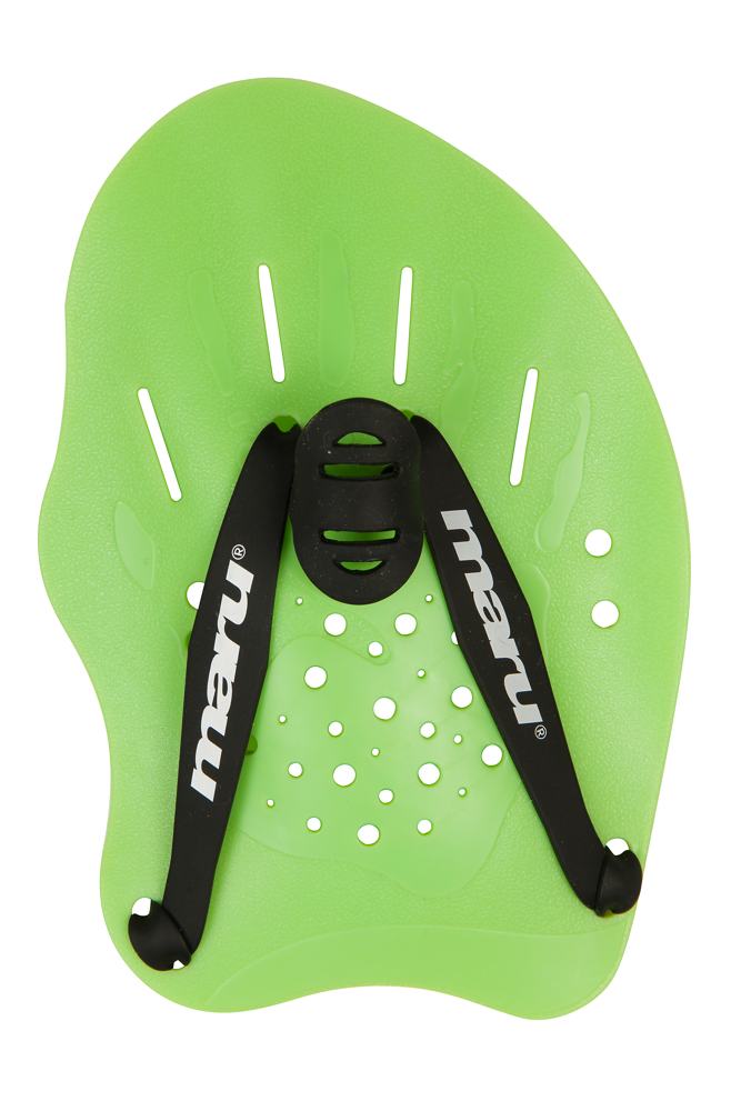 MARU SWIMMING HAND PADDLES LIME - Green