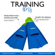 MARU TRAINING FINS BLUE / LIME - Blue