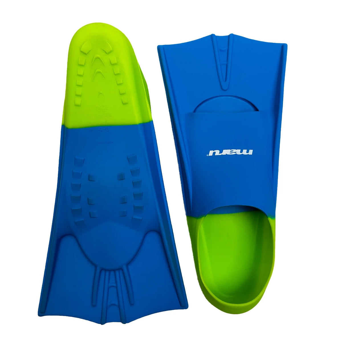 MARU TRAINING FINS BLUE / LIME