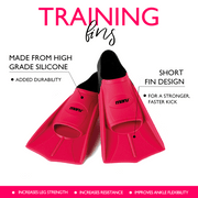 MARU TRAINING FINS PINK/ BLACK - Pink