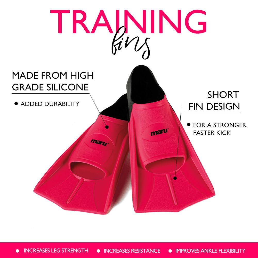 MARU TRAINING FINS PINK/ BLACK