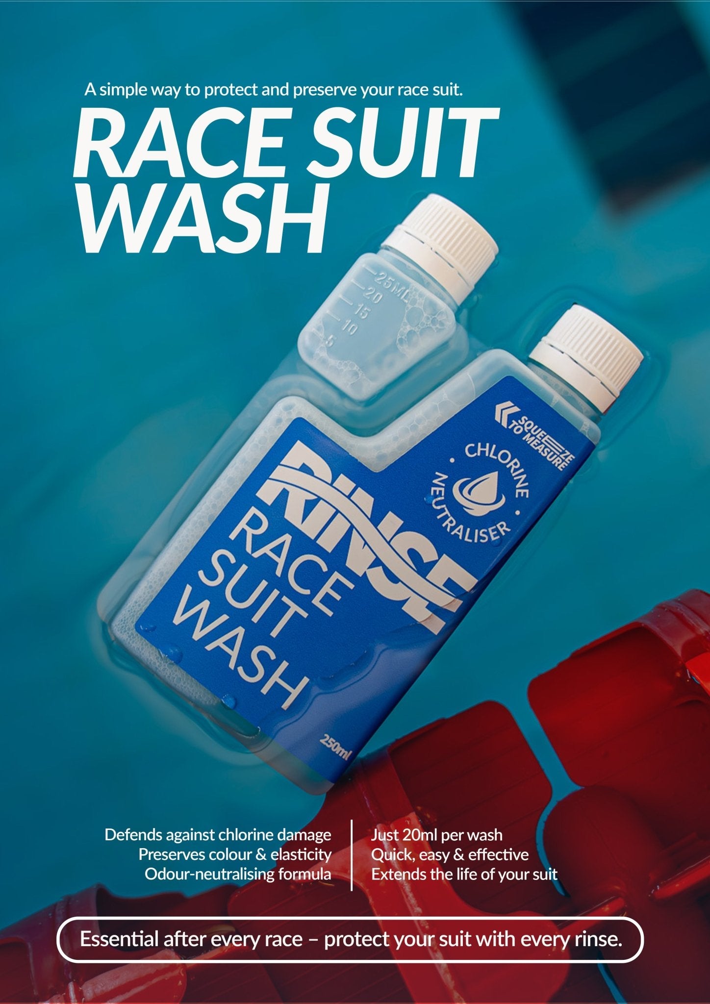 RINSE RACE SUIT WASH - 250ml