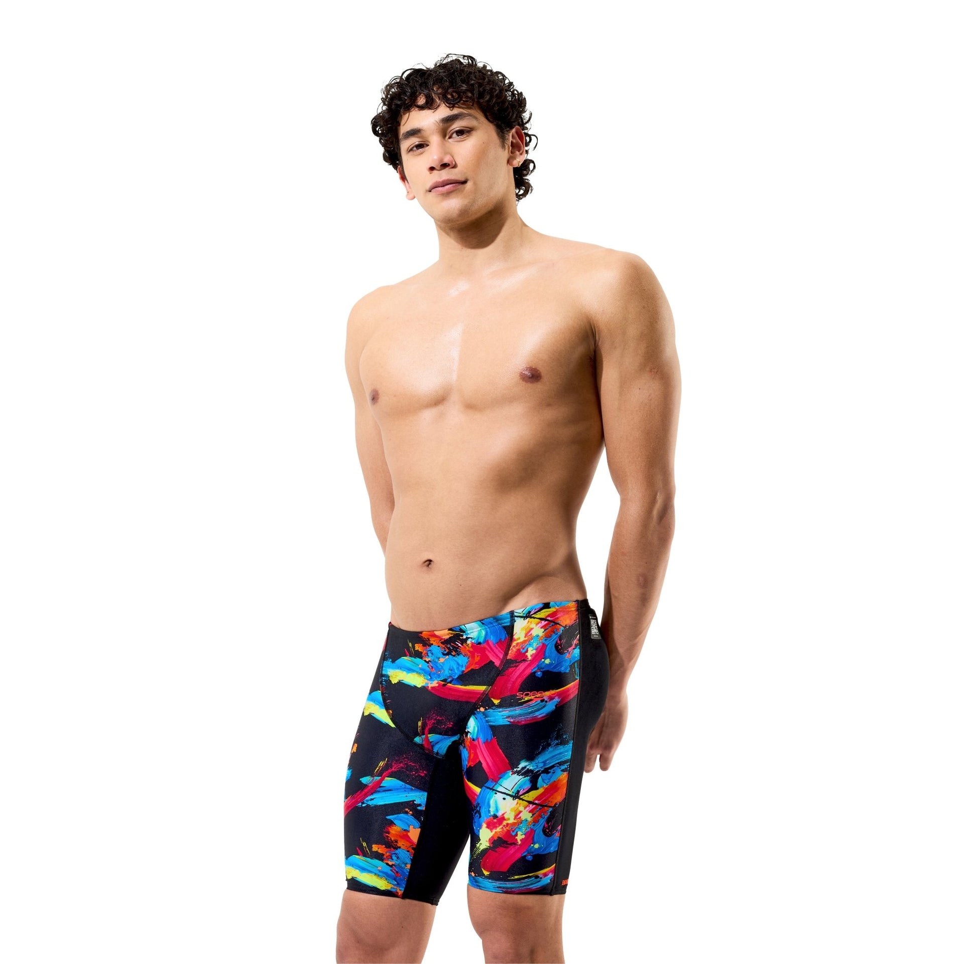 SPEEDO BOYS FASTSKIN ENDURANCE+ MAX HIGH WAIST JAMMER COLOUR SHOCK - Multicolour