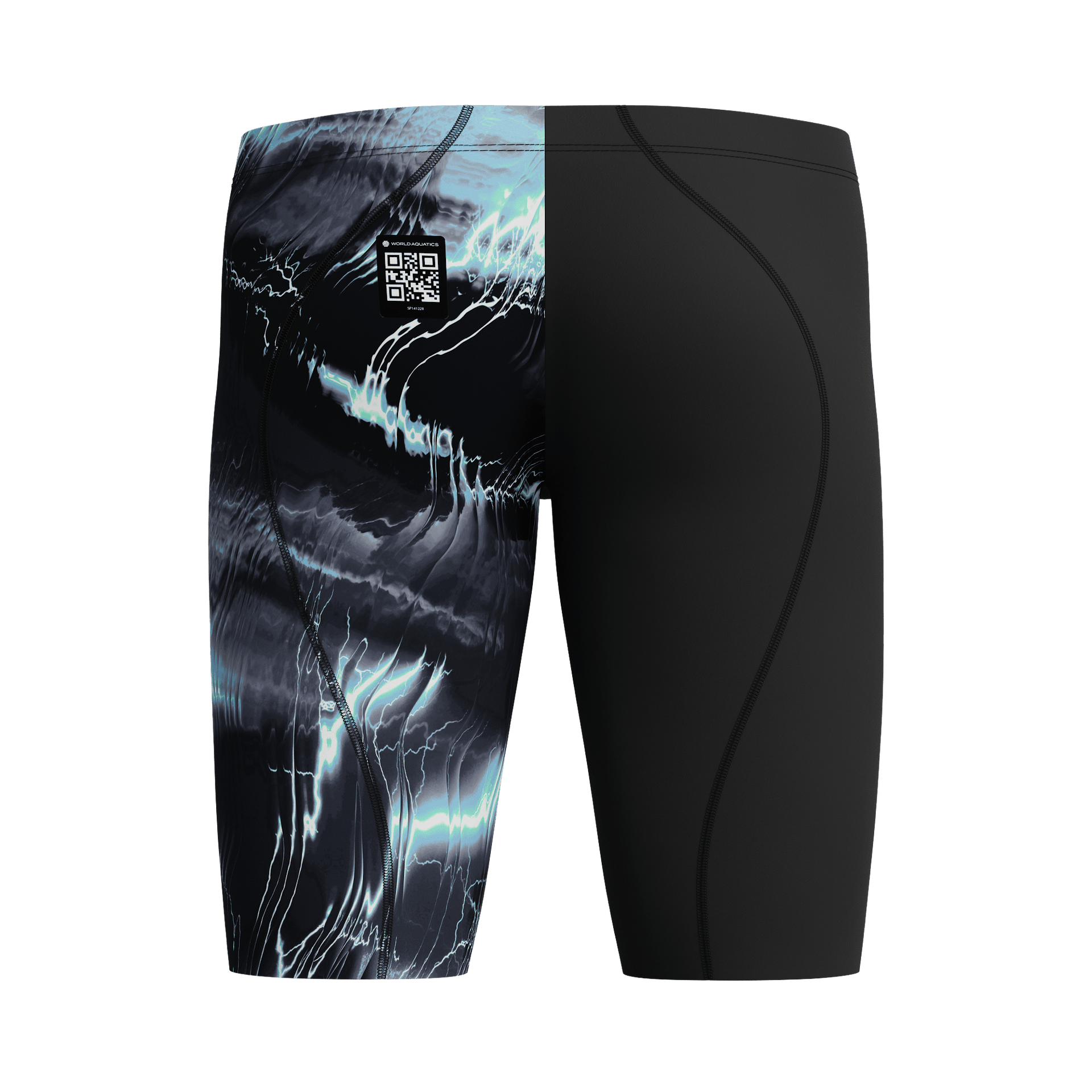 SPEEDO BOYS FASTSKIN LZR IGNITE JAMMER ELECTRO STATIC / BLACK - Black