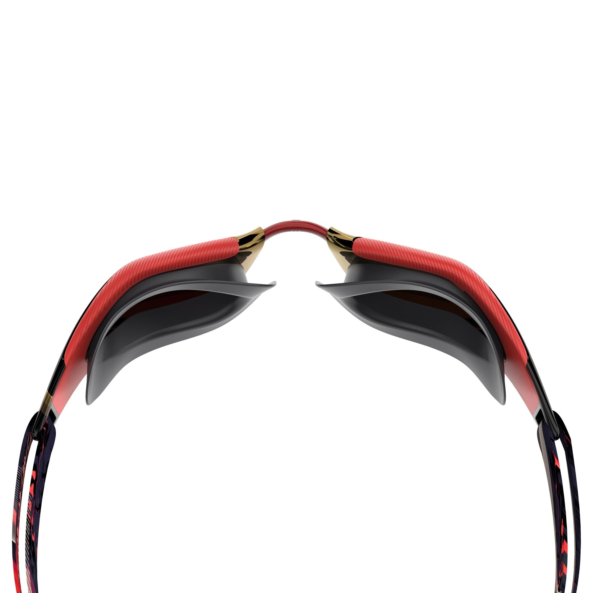SPEEDO FASTSKIN HYPER ELITE MIRROR GOGGLES AUTUMN RED / SMOKE / CRIMSON ROYAL - Red