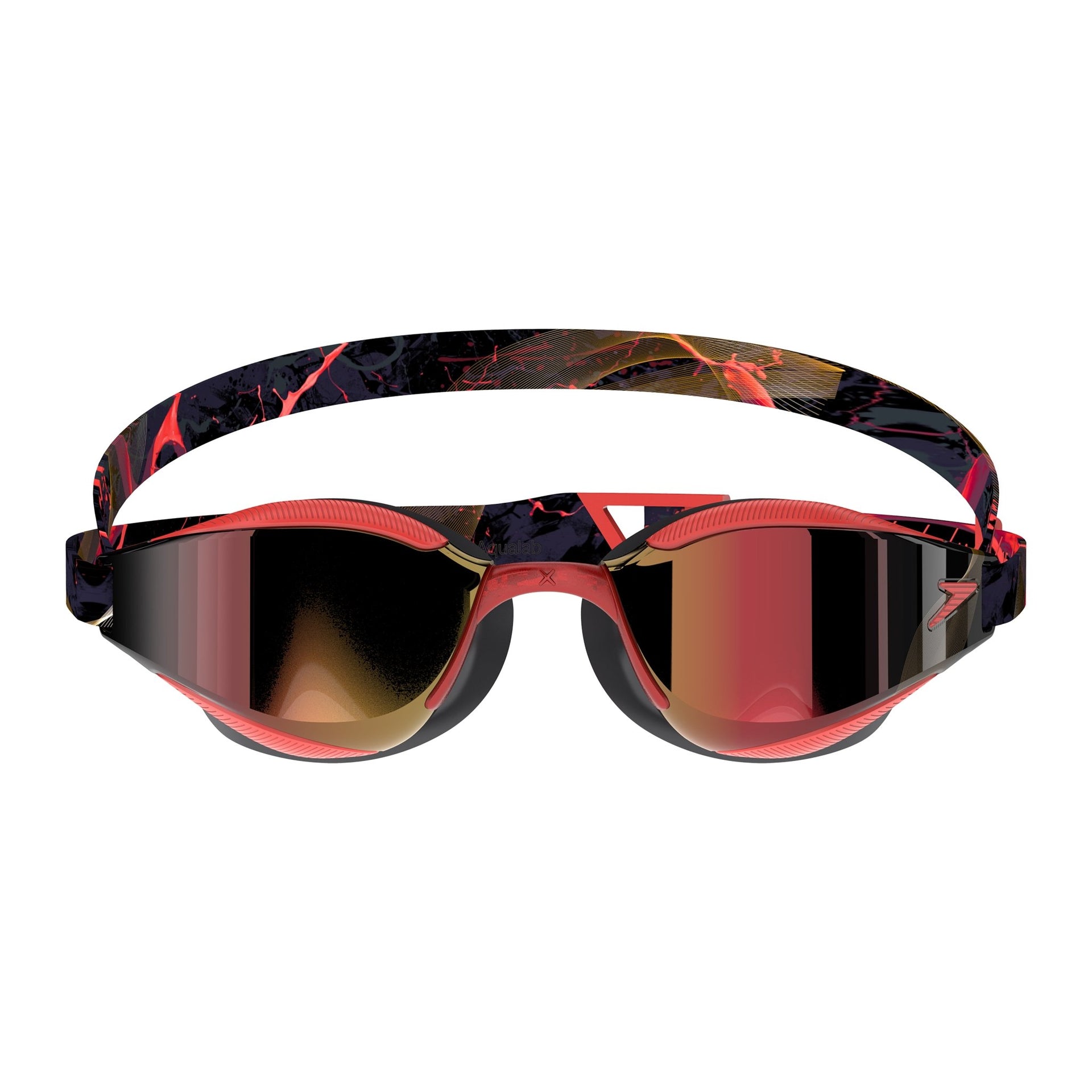 SPEEDO FASTSKIN HYPER ELITE MIRROR GOGGLES AUTUMN RED / SMOKE / CRIMSON ROYAL - Red
