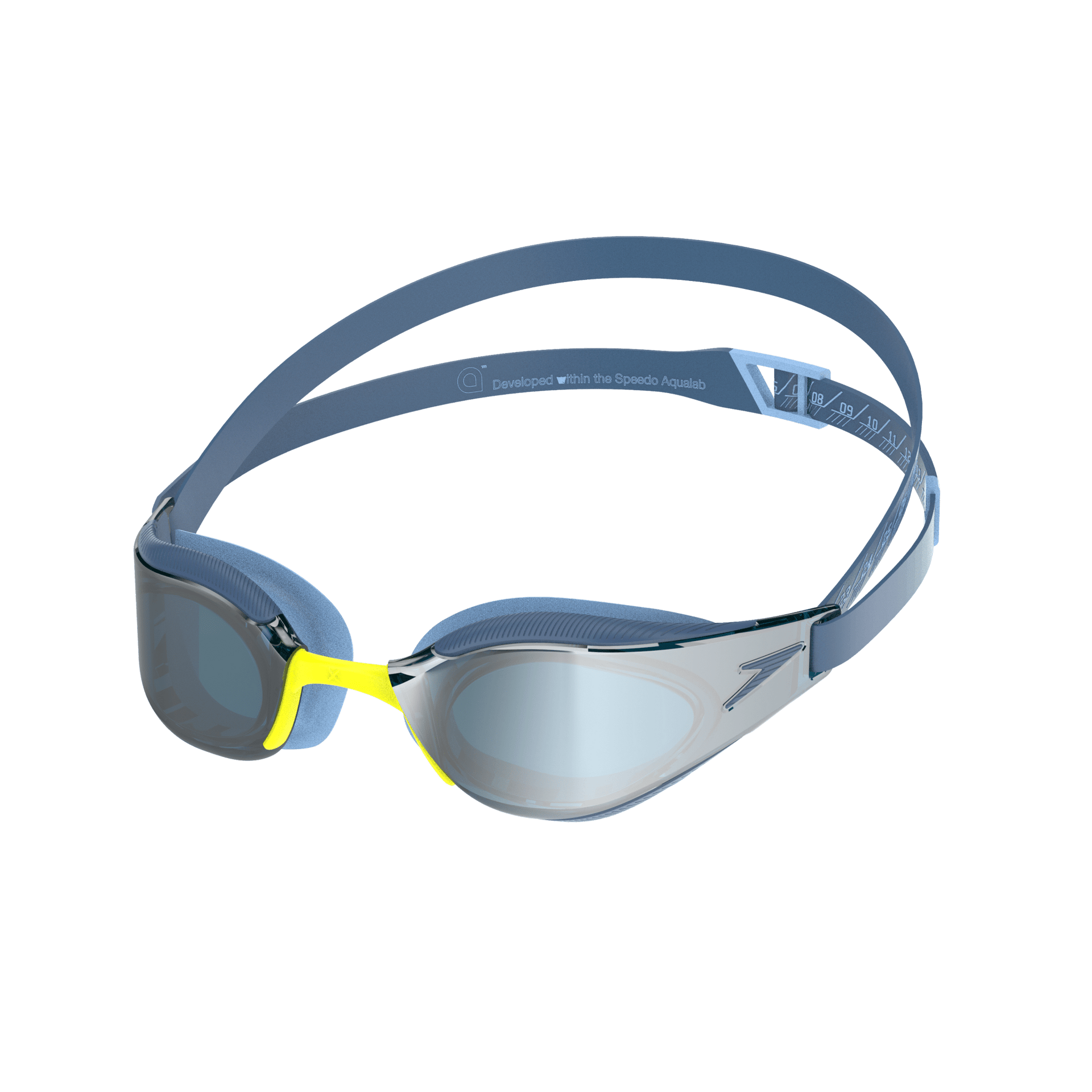 SPEEDO FASTSKIN HYPER ELITE MIRROR GOGGLES COBALT/SILVER - Blue