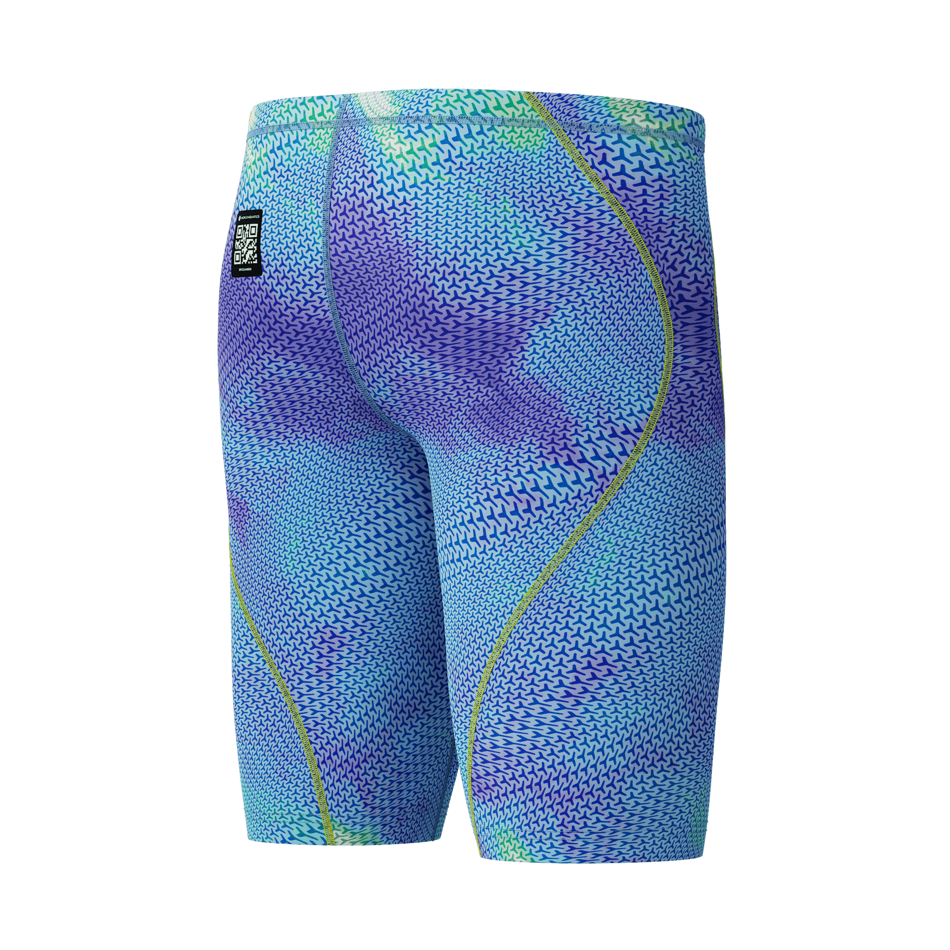 SPEEDO FASTSKIN HYPERSPARK PRINTED JAMMER UNDER CURRENT / SUGAR BLUE - Multicolour