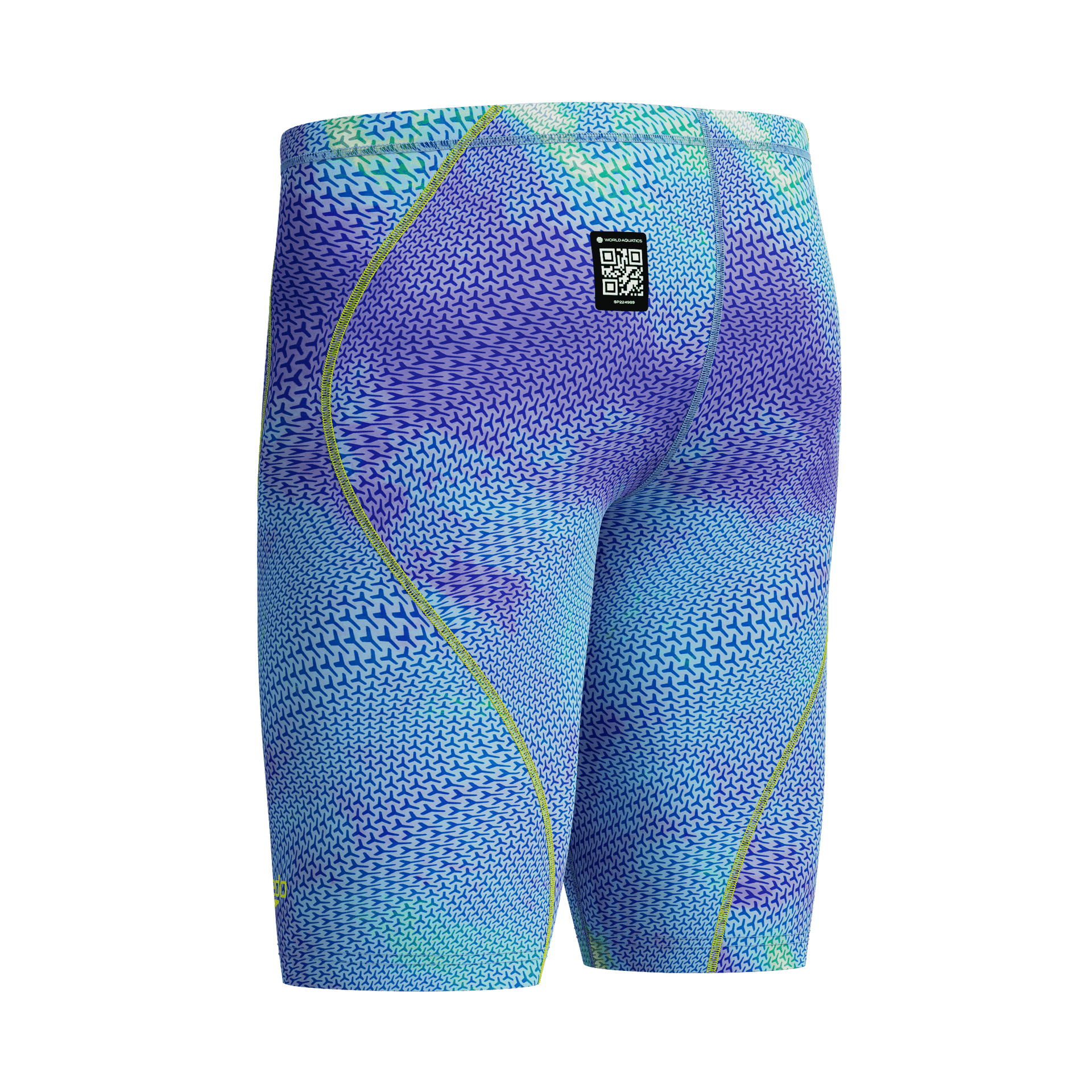 SPEEDO FASTSKIN HYPERSPARK PRINTED JAMMER UNDER CURRENT / SUGAR BLUE - Multicolour