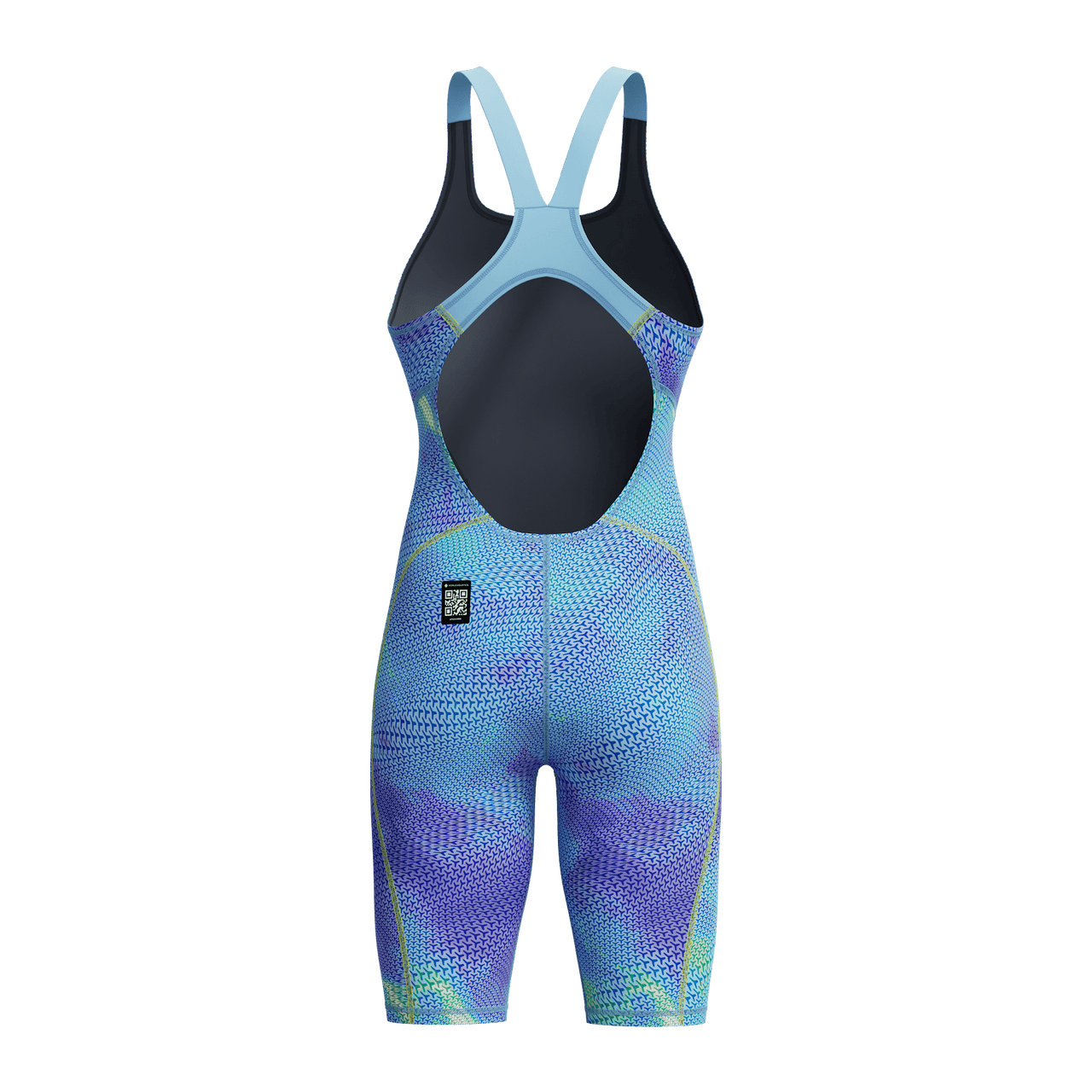 SPEEDO FASTSKIN HYPERSPARK PRINTED KNEESKIN UNDER CURRENT / SUGAR BLUE - Multicolour