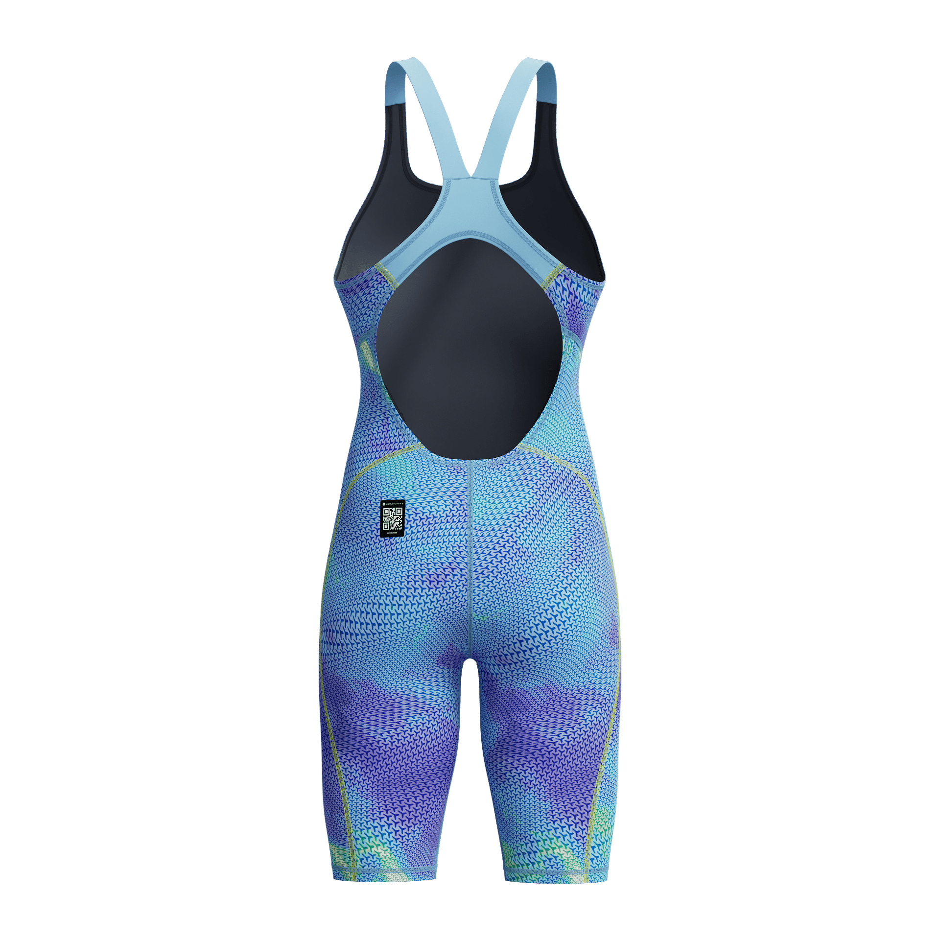 SPEEDO FASTSKIN HYPERSPARK PRINTED KNEESKIN UNDER CURRENT / SUGAR BLUE - Multicolour
